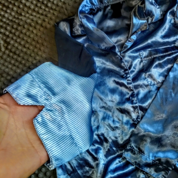 Seceret Treasures Pajama's Size Large Blue Silky - Picture 9 of 13
